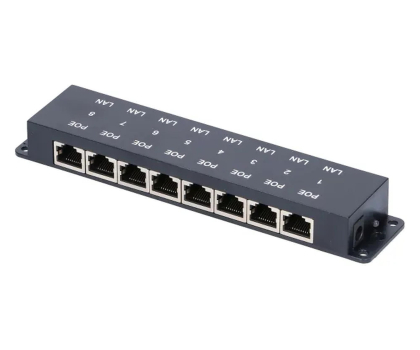 Akcesoria sieciowe ExtraLink 8 Portowy PoE Injector 8x 100Mb/s RJ45
